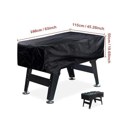 Waterproof Foosball Table Cover - Durable Outdoor Soccer Table Protector for Game Room, Patio & Billiard Tables, UV Resistant & Weatherproof, Fits Most Standard Sizes