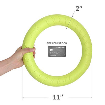 PetSpy Dog Ring Toy – Flying Ring for Outdoor Play, Floating Training & Fetch Toy for Throwing, Catching & Chewers – Durable EVA Flying Disc for Small, Medium & Large Dogs - size: Large, style: 1 Ring