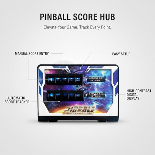 Tabletop Arcade Pinball, Pinball Game with Lights & Sounds, Classic Tabletop Game, Parent Child Interactive, Ball Shooting Adults-Kids 3+