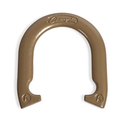 Champion Sports Horseshoe Set: Traditional Outdoor Lawn Game includes Four Professional Solid Steel Horseshoes with Solid Steel Stakes & Carrying Storage Case - style: Tournament Set