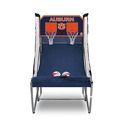 Pop-A-Shot - Home Dual Shot with NCAA Graphics l Sensor Scoring l 16 Game Modes l 7 Balls l Foldable Storage l for All NCAA Fans - style: Auburn Tigers