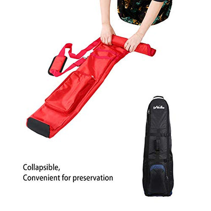 Small Golf Bag for A Few Clubs, Lightweight Golf Sunday Bag, Par 3 Travel Bag, Practice Travel Bag with Carry Shoulder Strap - color: Red