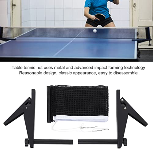 Table Tennis Net Rack Set, 67.7in Foldable Table Tennis Match Net Belt Bracket for Indoors Outdoors, Professional Athlete Amateur