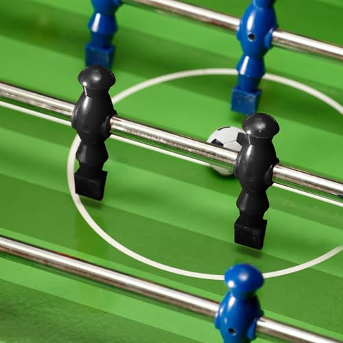Marsrut 2PCS Foosball Replacement Players Set, Foosball Men, Soccer Player Set, Plastic Replacement Parts for Football Table, 2 Hexagon Nuts Included - color: Black
