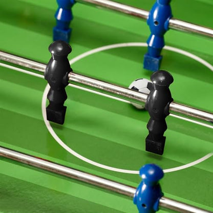 Marsrut 2PCS Foosball Replacement Players Set, Foosball Men, Soccer Player Set, Plastic Replacement Parts for Football Table, 2 Hexagon Nuts Included - color: Black