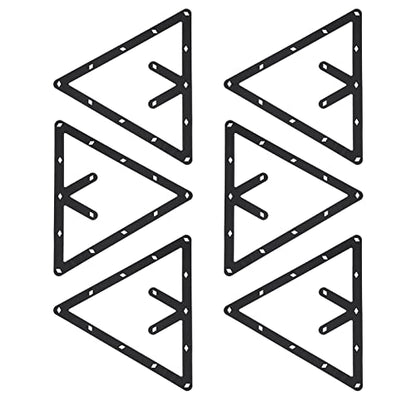 6Pcs Pool Table Magic 8, 9, 10 Ball Rack, Slim Billiard Ball Triangle Rack, Billiards Pool Accessories for Pool Halls or Individual, Easy to Use, 9.4 x 9.4 inch
