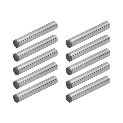 POWERTEC 71475 Hardened Steel Dowel Pins 1/4 Inch | Heat Treated and Precisely Shaped for Accurate Alignment – 10 Pack - size: 1/4" x 1.5" (10pk)