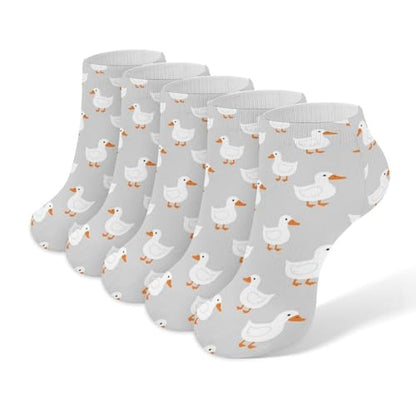 5 Pairs Women’s Low Cut Ankle Socks, Soft Athletic No Show for Running Yoga Daily Wear - color: Picture (16)