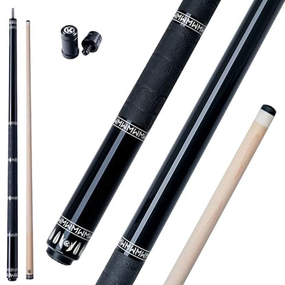 KONLLEN Maple Pool Cue Stick for Adults - Features Low Deflection Shaft, Titanium Alloy 3/8x8 Joint, and 12mm Tip - color: YG1
