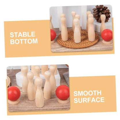 Abaodam 2Sets Bowling for Miniature Bowling Game for Fun Develop Motor Skills Concentration Parent Interactive Activity for Home