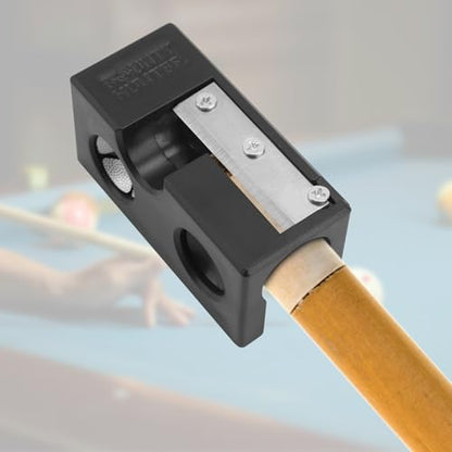 BOXOB Pool Cue Tip Shaper, Aluminum 8 in 1 Pool Cue Tip Repair Tool Pool Cue Tips Replacement Kit Billiards Pool Cue Accessories for Replacement and Shaping Cue Tips