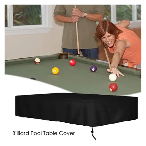 Billiard Pool Table Cover with Drawstring for Indoor and Outdoor Use - Durable Waterproof Protection for Standard Pool Tables - size: 7FT