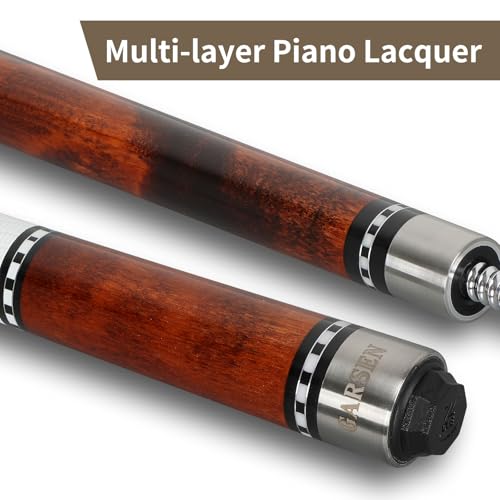 GARSEN Pool Cue Stick 58 inch 18 oz 19 oz 20 oz 21 oz Billiard House Bar Pool Stick - color: Maple Brown
