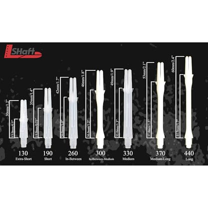 L-style L-Shaft Locked Dart Shafts - 2BA Thread - color: Green, size: Short (190)