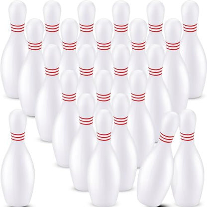 Hsei 24 Pcs PU Bowling Pins Stress Reliever Pin Bowling Set Indoor and Outdoor Game Fun Carnival and Birthday Party for Games Sports Party Favors, 1.77 x 5.2 Inches