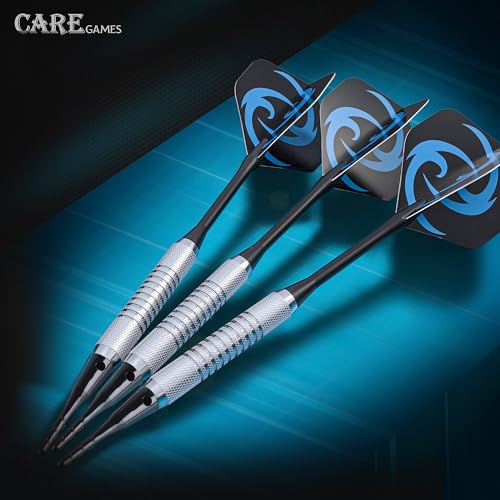 Soft Darts Set 12Packs with 4 Colors Plastic Shafts,Extra Flights,Points and Flight Protectors