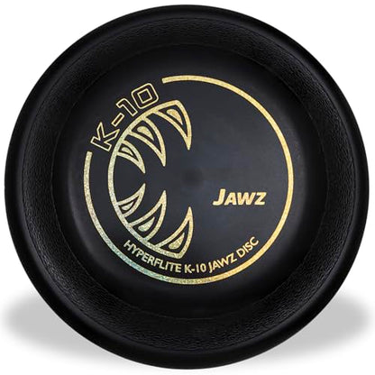 Hyperflite K-10 Jawz Puncture Resistant Dog Flying Disc, Medium-Large | Puncture Resistant, Competition Approved | 8.75-inch, 150g | Medium & Large Dogs | Black - color: Midnight (Black)