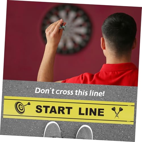 Gatuida Dart Game Floor Marker Durable Throwing Line Notice for Darts Players Games Toe Line Accessory for Parties and Enthusiasts