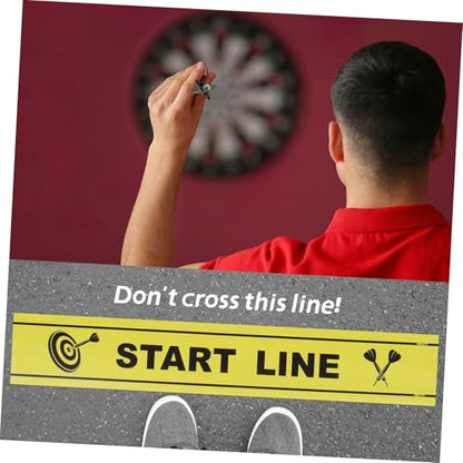 Gatuida Dart Game Floor Marker Durable Throwing Line Notice for Darts Players Games Toe Line Accessory for Parties and Enthusiasts