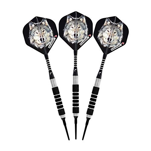 Elkadart Lone Wolf Soft Tip Darts with Storage/Travel Case - style: 14 Grams