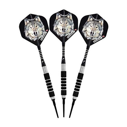 Elkadart Lone Wolf Soft Tip Darts with Storage/Travel Case - style: 14 Grams