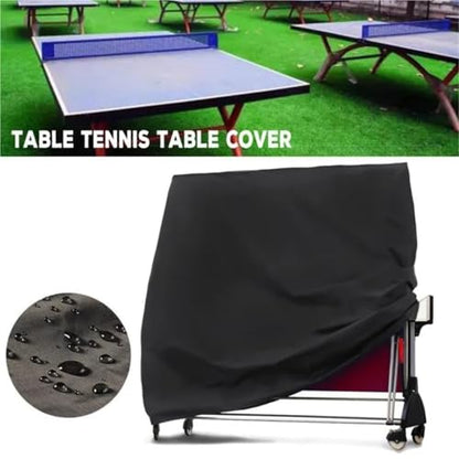 Ping Pong Table Cover Table Tennis Cover Oxford Waterproof Outdoor Rainproof Storage with Zipper - color: Blue