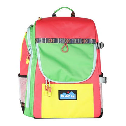 KAVU Pacific Rimshot Disc Golf Bag Padded Frisbee Holder Backpack - Carnival