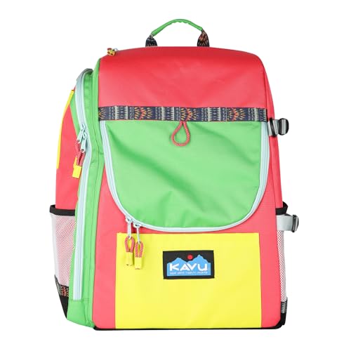 KAVU Pacific Rimshot Disc Golf Bag Padded Frisbee Holder Backpack - Carnival