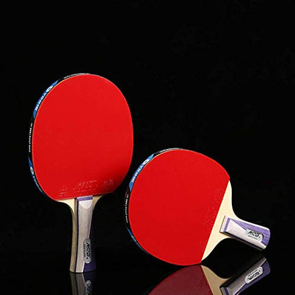 Professional Table Tennis Bat 5 Layers of Wood and 2 Layers of Carbon Fiber / 9 Stars/Short Handle (9 Stars Short Handle) - size: Short Handle