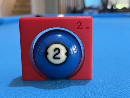Pool Stroke & Aim Trainer, 3 Available Sizes- 2mm, 4mm, and 6mm Ball Clearance, Billiards Tunnel Trainers - size: 2mm only