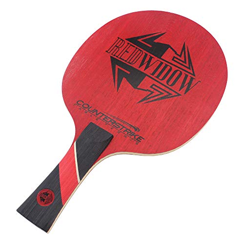 Counterstrike Red Widow Table Tennis Blade | Carbon Table Tennis Blade | Crazy Fast | Professional Table Tennis Blade | Tournament Ready | ITTF Approved | Offensive Table Tennis Blade
