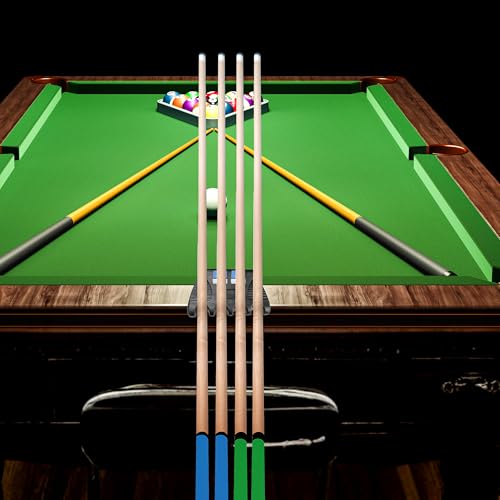 Pool Stick Holder - Heavy Duty Base Pool Cue Holder for Billiards Accessories and Equipment - Portable, Compatible, Easy to Use - Fits in Most Billiard Cases' Pockets (4 Cue Holder)