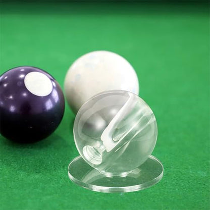 2pcs Billiard Aiming Practice Tool - Transparent Billiard Stroke Trainer - Pool Cue Stroke Trainer - Portable Round Ball Exerciser for Beginner