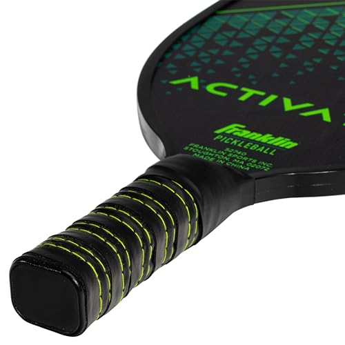 Franklin Sports Pickleball Paddle and Ball Set - Wooden Pickleball Rackets + Balls - Activator - USAPA Approved | Ball Set - style: 4 Player Set - Blue/Green