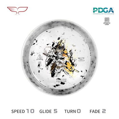 Yikun Disc Golf| Pro Worlds 2025 Limited Edition | Fairway-Distance Hybrid Disc | Max 100m+ Flights for All Skill Levels | Late-Turn Glide & Reliable Fade | PDGA Approved 170-176g - color: white