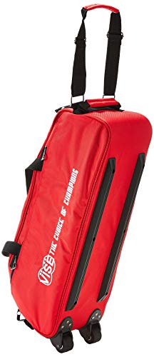 Vise Three Ball Tote Roller Bowling Bag - color: Red