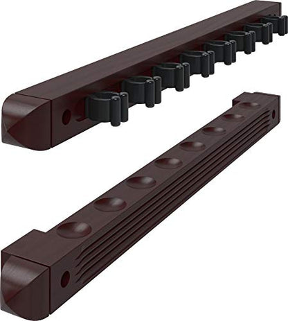 Fat Cat 2-Piece Wall Mounted Hardwood Billiard/Pool Cue Rack,