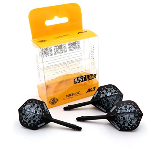CUESOUL Jazz-Metal ROST Integrated Dart Shaft and Flights Standard Shape,Set of 3 pcs - color: CS-JMAK51XKLTB