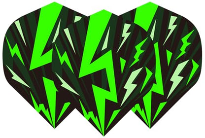 Dart Flights 105 Pieces (35 Unique Sets), 100 Micron PET, Universal Fit for Aluminum & PVC Shafts, for Steel & Soft Tip Darts, Premium Tournament Quality with 7 Designs