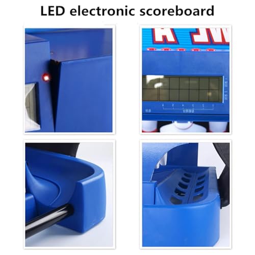 Bowling Set Kids Electronic Bowling Alley Game with Automatic Reset, Lighting, Simulation Sound Effect, Foldable Indoor Family Game Bowling Game for Children and Adults