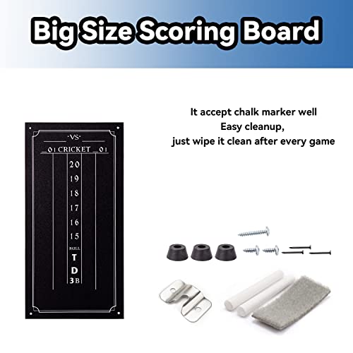 GSE Games & Sports Expert 18" Regulation Size Steel Tip Dartboard Game Set. Excellent Bristle/Sisal, Paper Baseball, Bullseye, Dart Board Game Set (Several Styles Available) - style: Pro Bristle Dartboard with Scoreboard