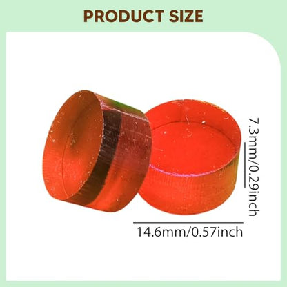 10 Pieces Break Jump Clear Cue Tip Billiard Pool Cue Tip Hard Professional Replacement for Player Billiard Beginners Snooker - color: red