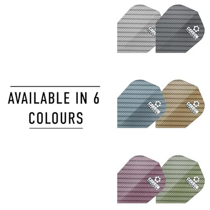 Harrows Carbon Dart Flights | 5 x Sets Darts Flights (15 Flights Total) I 100 Micron Dart Flights I Premium Extra Strong Made in UK I Professional Darts Accessories I Black Dart Flights - color: Black