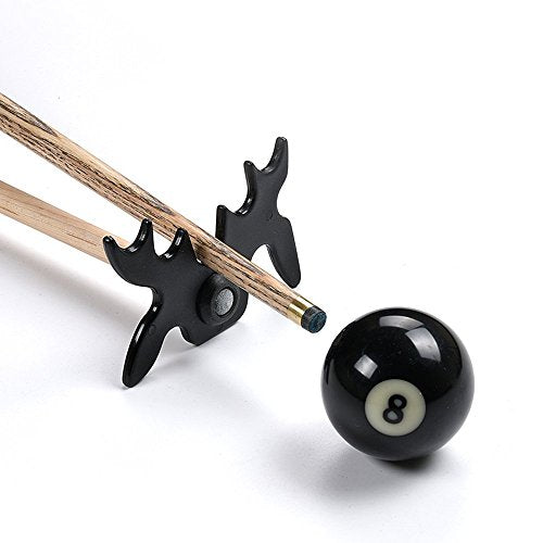 Honbay 2pcs Black Plastic Moosehead Pool Billiard Cue Bridge Head