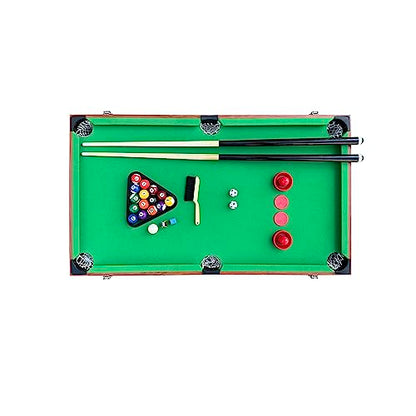 KICK Trio 48″ 3-in-1 Multi Game Table - Foosball, Billiards/Pool & Air-Hockey - color: Brown