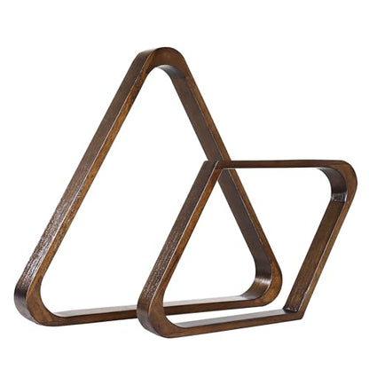 GSE Games & Sports Expert Solid Wood Billiard 8-Ball Triangle / 9-Ball Diamond Pool Ball Racks for 2-1/4" Pool Balls, Pool Table Accessories - color: Espresso, style: Triangle & Diamond Racks