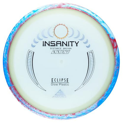 Axiom Discs Eclipse Glow 2.0 Insanity Disc Golf Distance Driver (Colors May Vary) - size: 165-170g