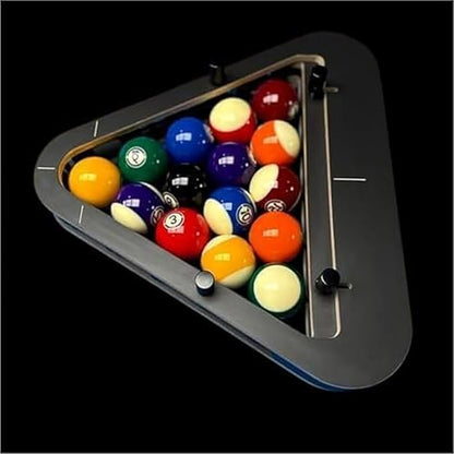 Heavy Duty Solid Wood Triangle & Diamond Racks, Gap-Free Precision for 8-Ball & 9-Ball Perfect Breaks, Essential Billiards Accessories. - color: 2PCS