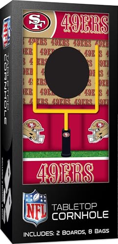 MasterPieces Officially Licensed NFL Tabletop Cornhole for Adults - style: San Francisco 49ers