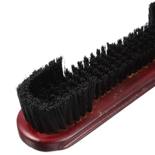 2pcs Pool Table Brush Set Wooden Handle PVC Bristle for Billiard Cleaning Tool Multifunctional Rail Surface Dust Removal for Pool Tables and Cabinets